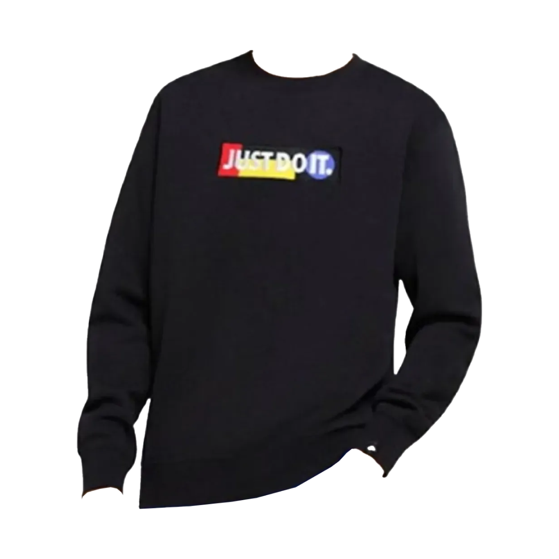 DO2904-010 Nike Just Do It Crew Sweatshirt Black (DO2904-010)