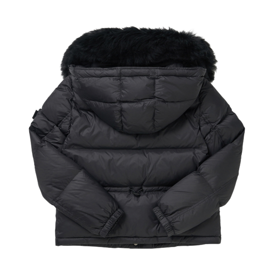 (W) 이브 살로몬 아미 램스울 트리밍 다운 자켓 블랙((W) Yves Salomon Army Lambswool Trimming Down Jacket Black) - 2