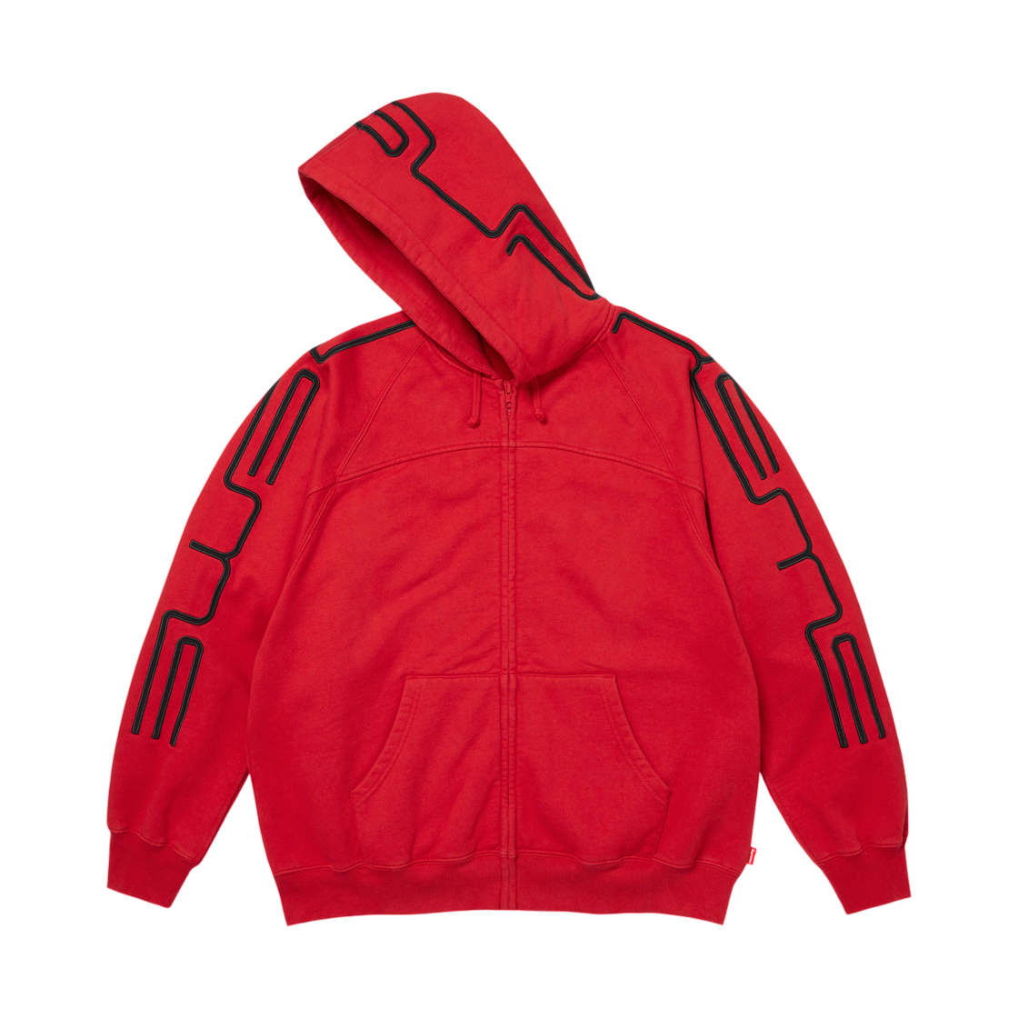 슈프림 커넥트 집업 후드 스웨트셔츠 레드 - 26FW(Supreme Connect Zip Up Hooded Sweatshirt Red - 26FW) - 2