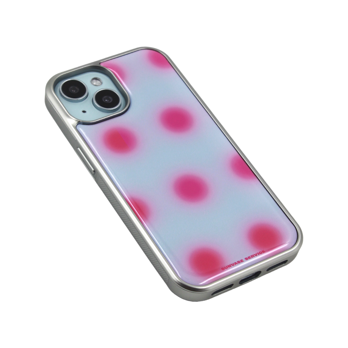 선베이스서비스 썬 도트 케이스 핑크 (실버 에폭시) 아이폰(sunvase service SUN DOT CASE_PINK (silver epoxy) iPhone) - 2