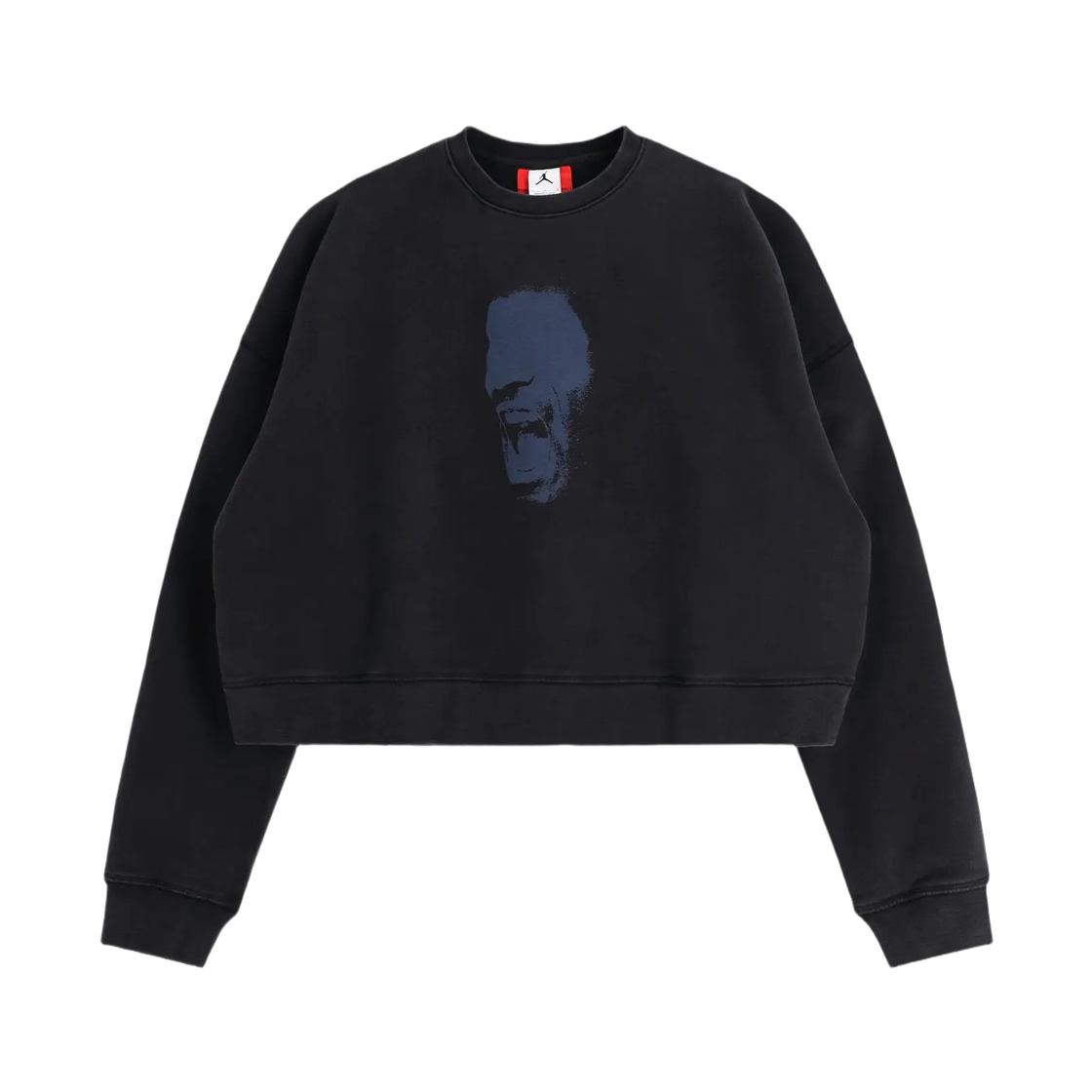 IM7397-010 Jordan In House Cropped Fleece Crewneck Sweatshirt Black (IM7397-010)
