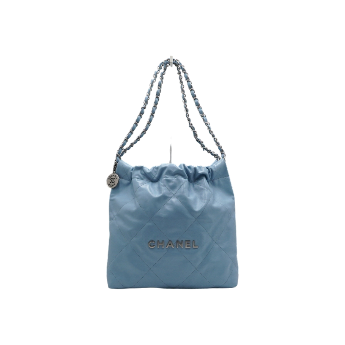 ITW7WCQHQRGP Chanel Light Blue Calfskin 22 Bag Small