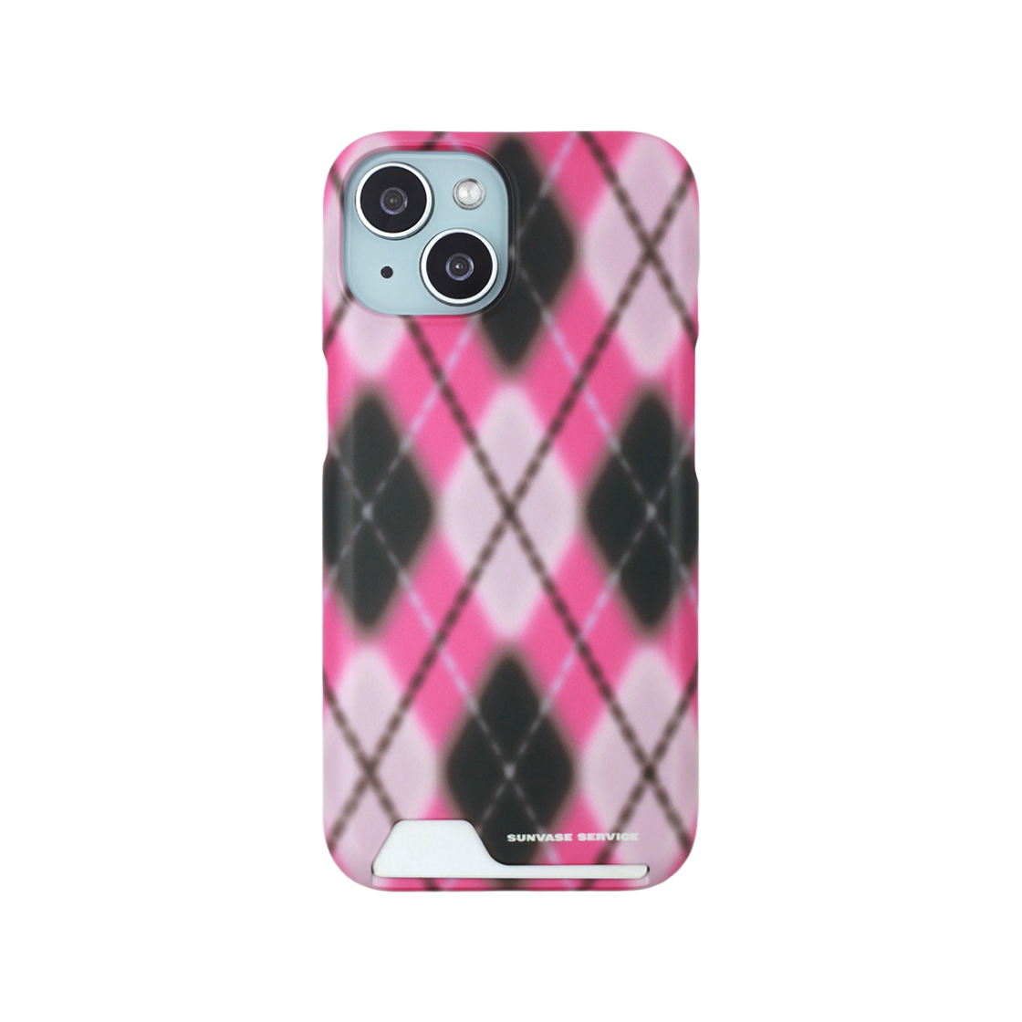 SV25008PKFMH sunvase service ARGYLE BLUR CASE_PINK (matte card hard) iPhone