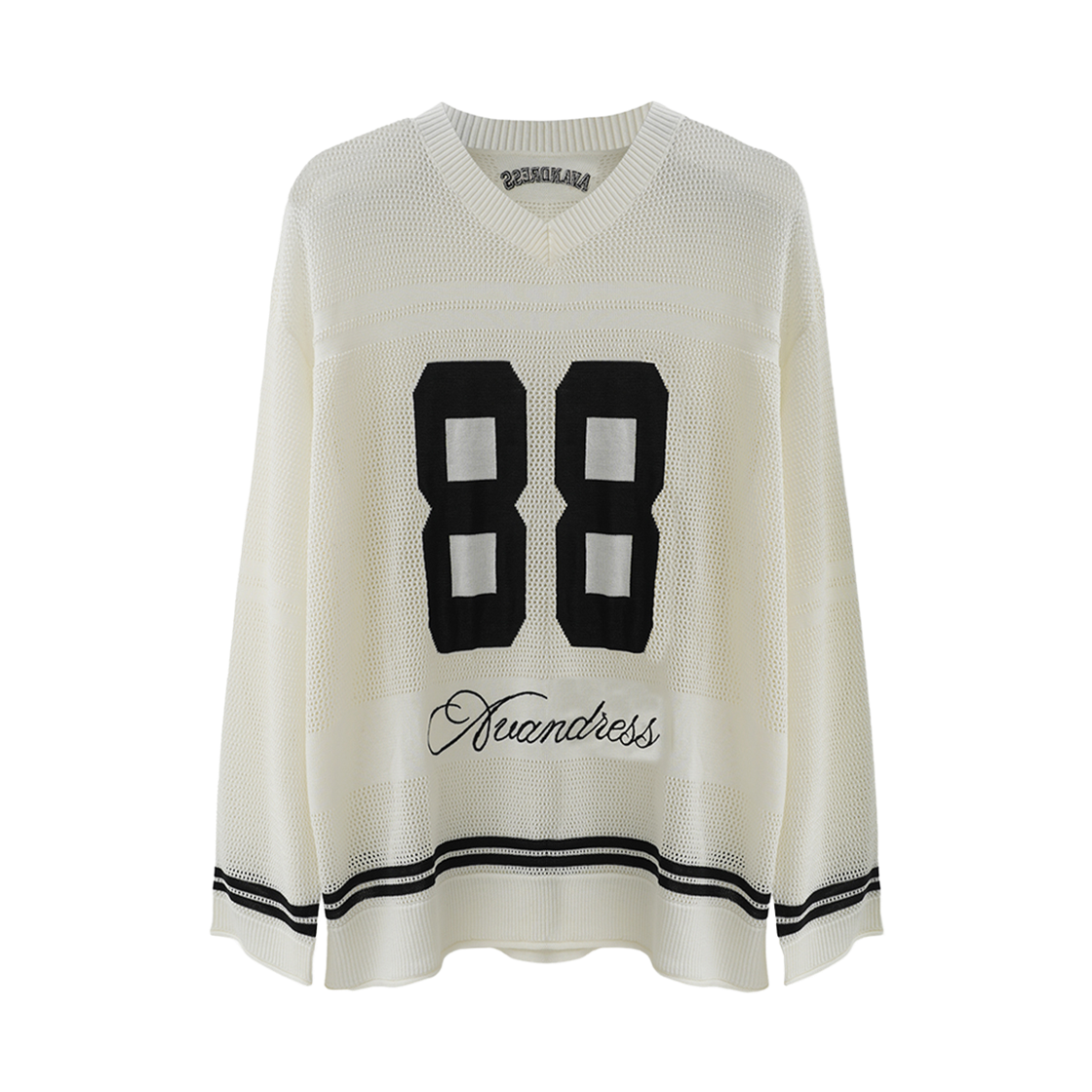 AD62KN04IV Avandress Dear Punching 88 Knit Ivory