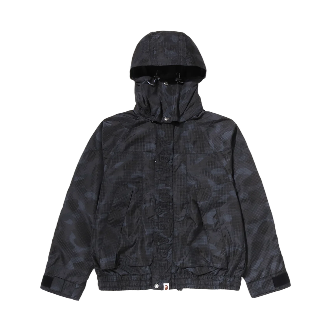 - BAPE Color Camo Reflective Ripstop Short Snowboard Jacket Black