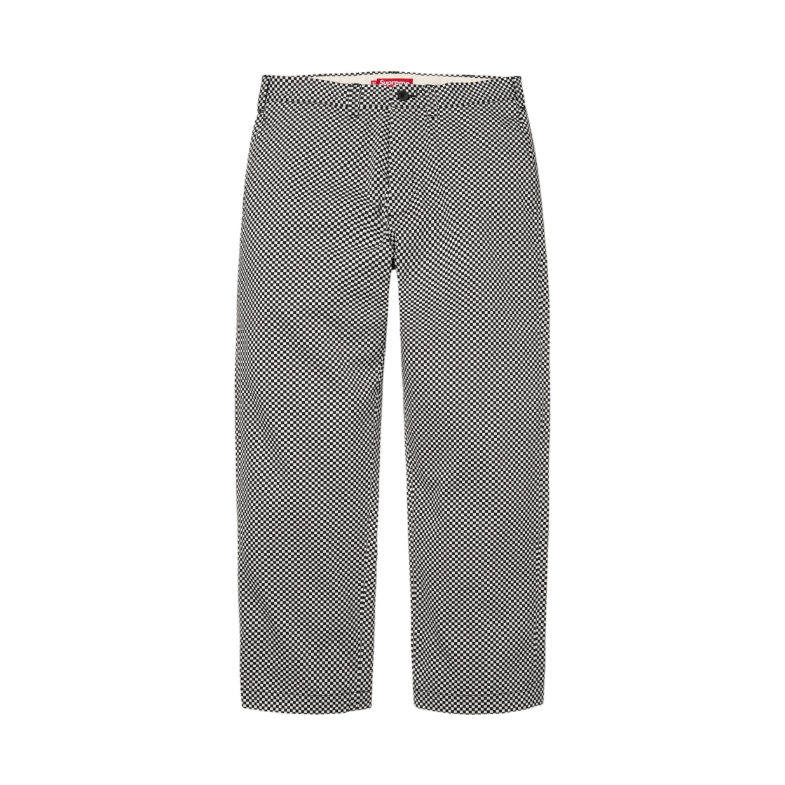 - Supreme Chino Pant White Checkerboard - 26FW