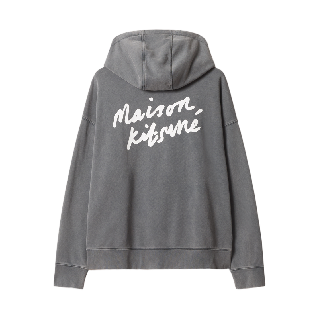 메종 키츠네 핸드라이팅 페이디드 오버사이즈 후드 터뷸런스 페이디드(Maison Kitsune Handwriting Faded Oversize Hoodie Turbulence Faded) - 2