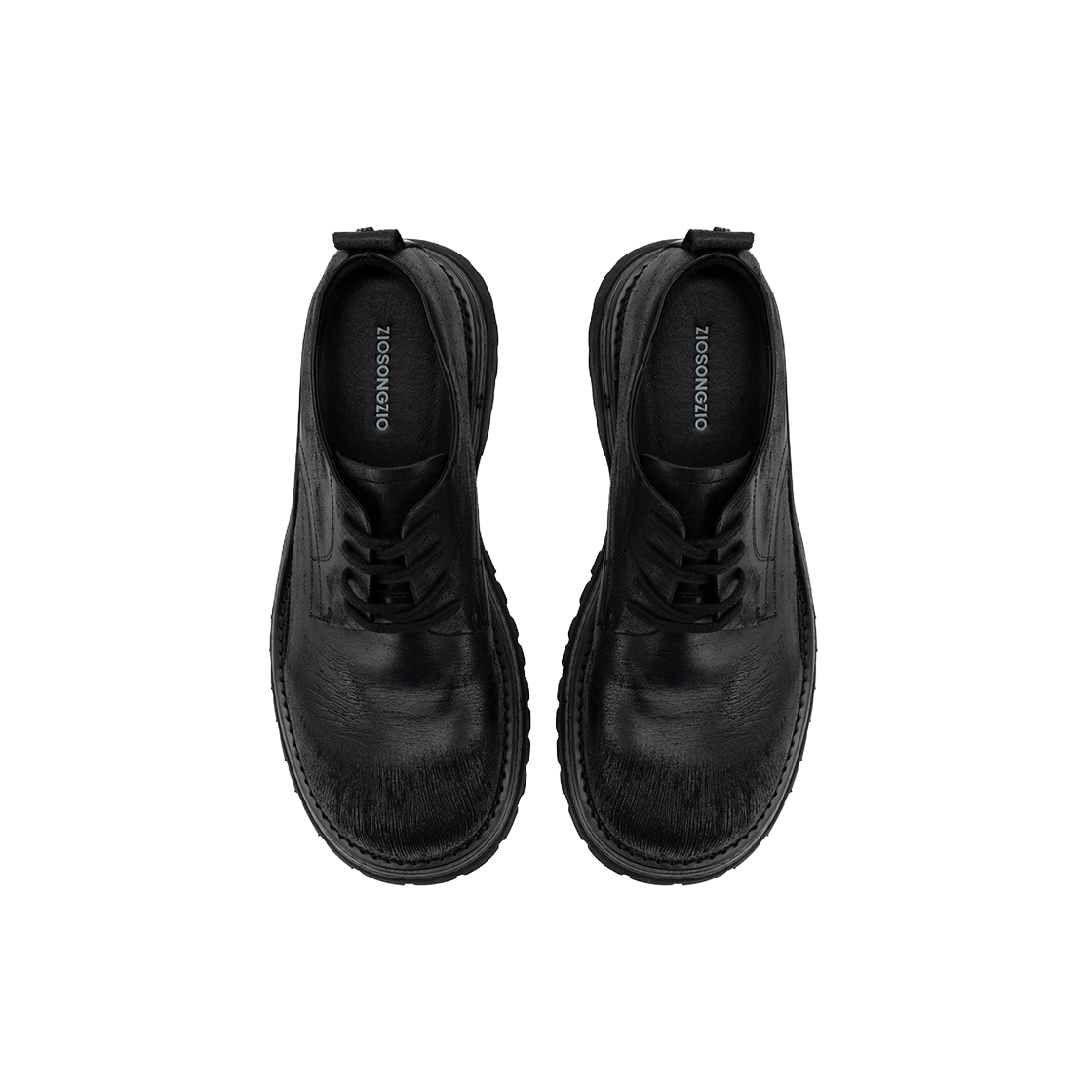 지오송지오 스크래치 더비 슈즈 블랙 BI5AS503BK(ZIOSONGZIO Scratch Derby Shoes Black) - 4