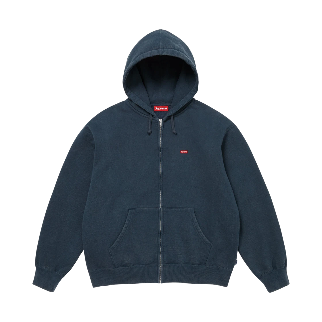 Supreme Supreme Small Box Zip Up Hooded Sweatshirt Navy - 26FW · S