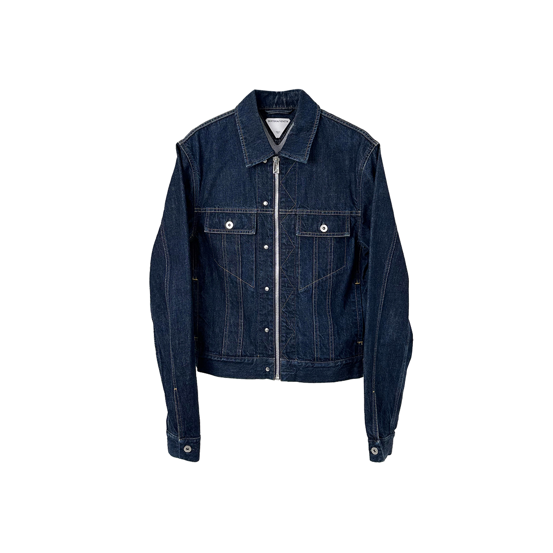 ITROF5FTBGFQ Bottega Veneta Stitched Denim Trucker Jacket