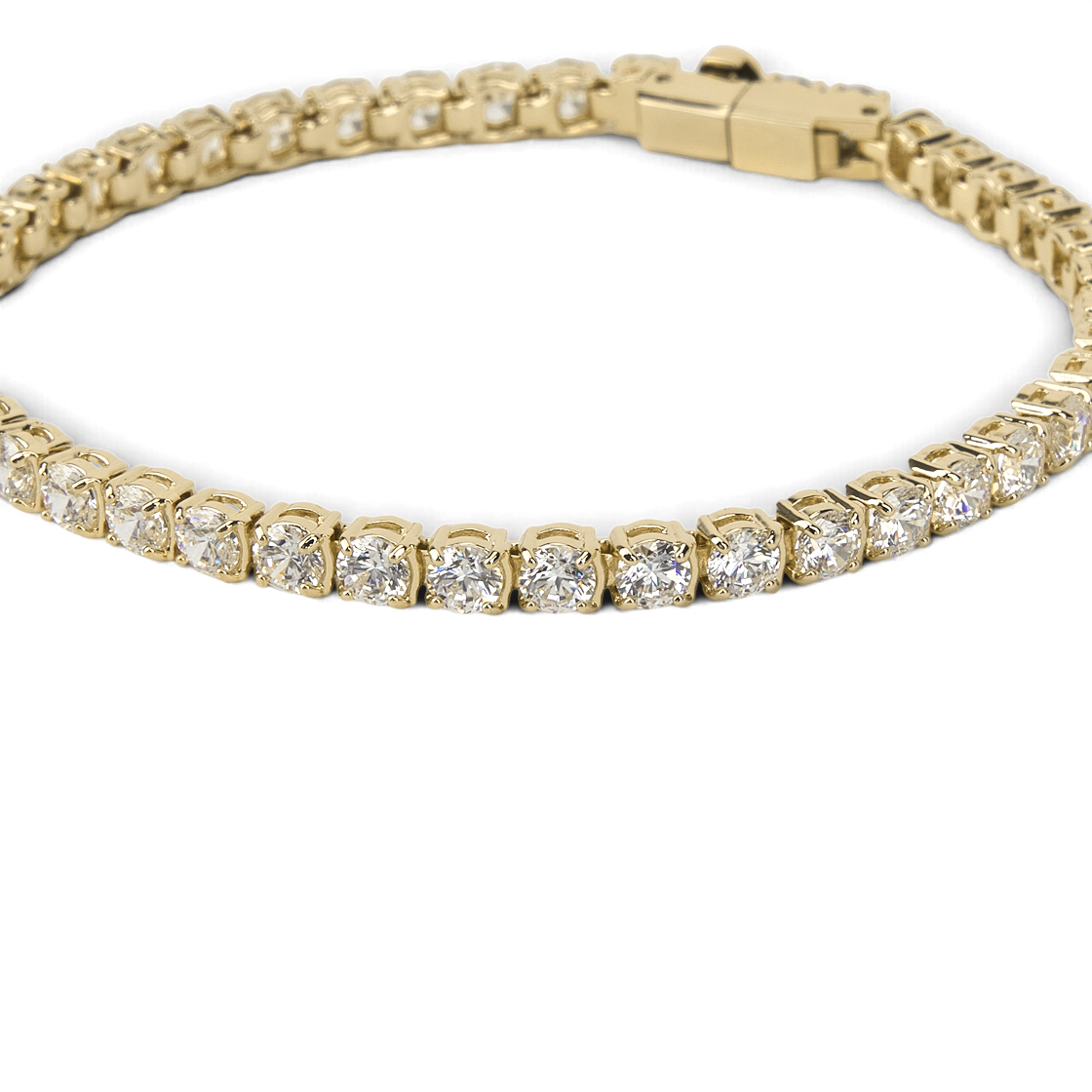 (W) 스와로브스키 매트릭스 테니스 브레이슬릿 화이트 골드 플래팅((W) Swarovski Matrix Tennis Bracelet White Gold Plated) - 3