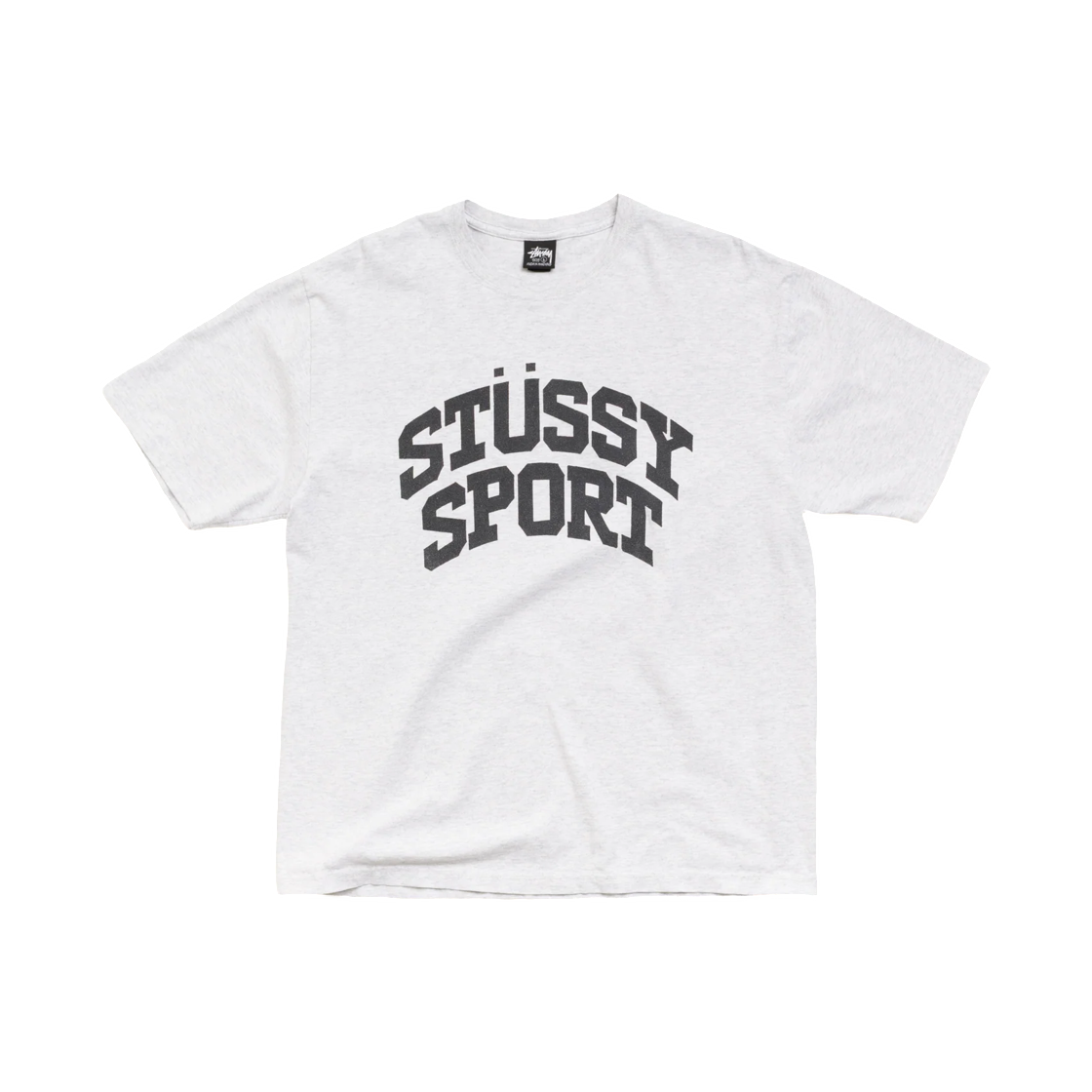 1905217 Stussy Block Sport T-Shirt Ash Heather