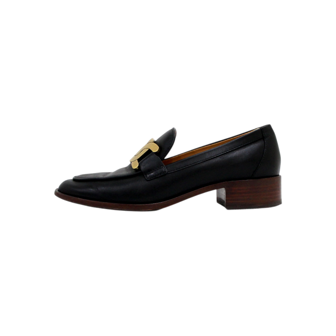 IT4QE6KRJHQP Tod's Black Leather Catena Penny Loafers
