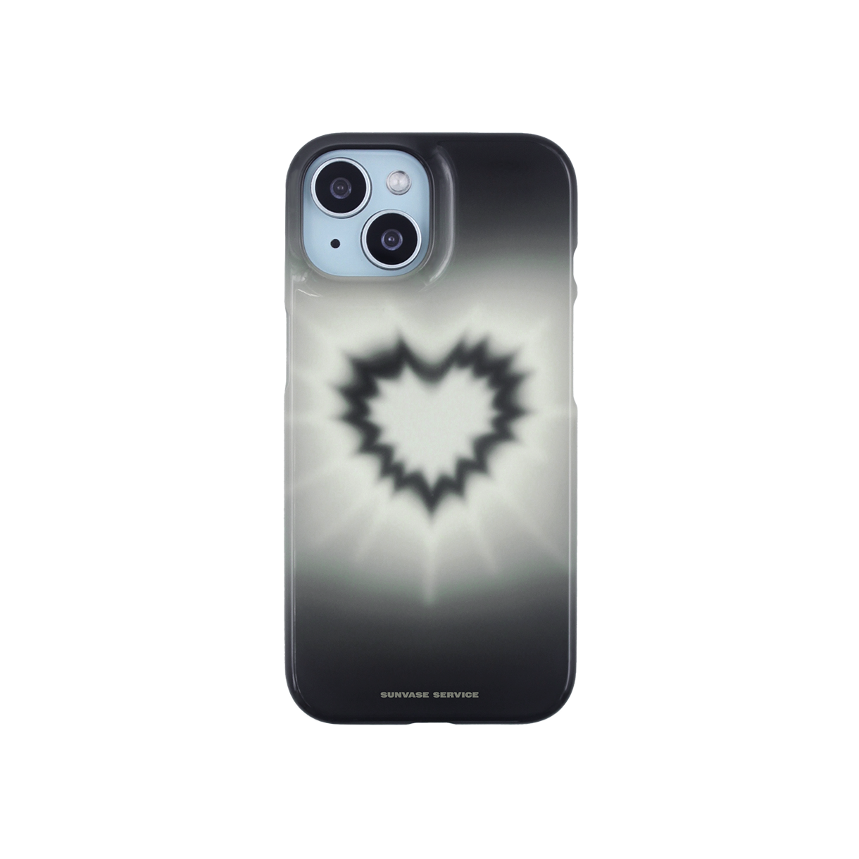 SV24034BKFGY sunvase service HEARTBEAM CASE_BLACK (glossy hard) iPhone