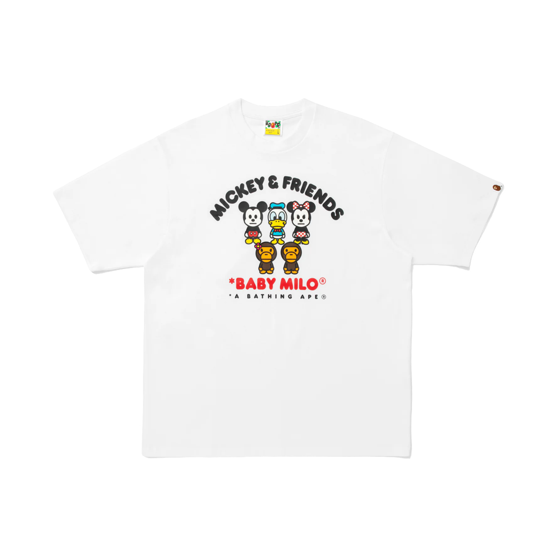 - BAPE x Disney Mickey & Friends Baby Milo Relaxed Fit T-Shirt White