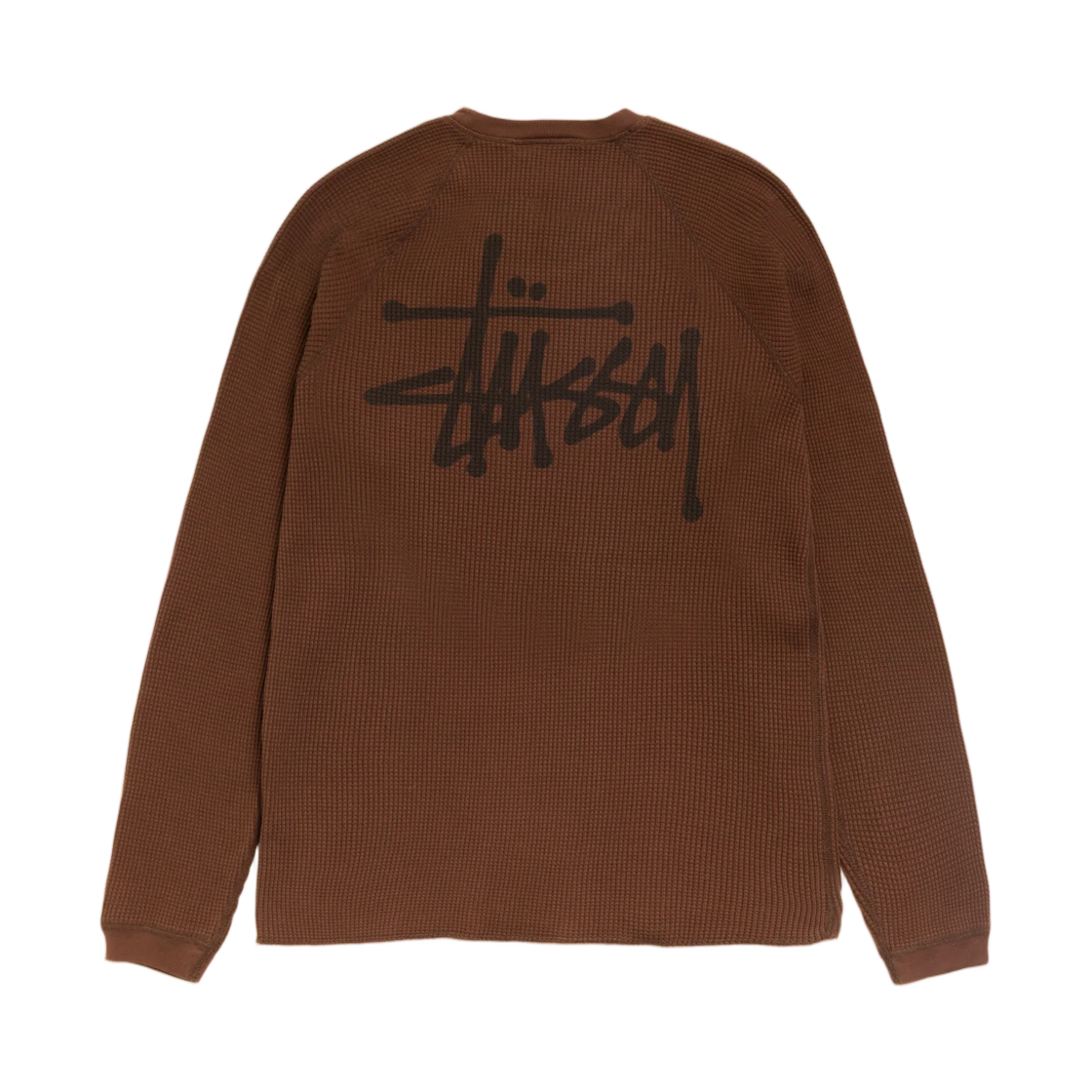 1140356 Stussy Raglan Thermal LS Crew Brown
