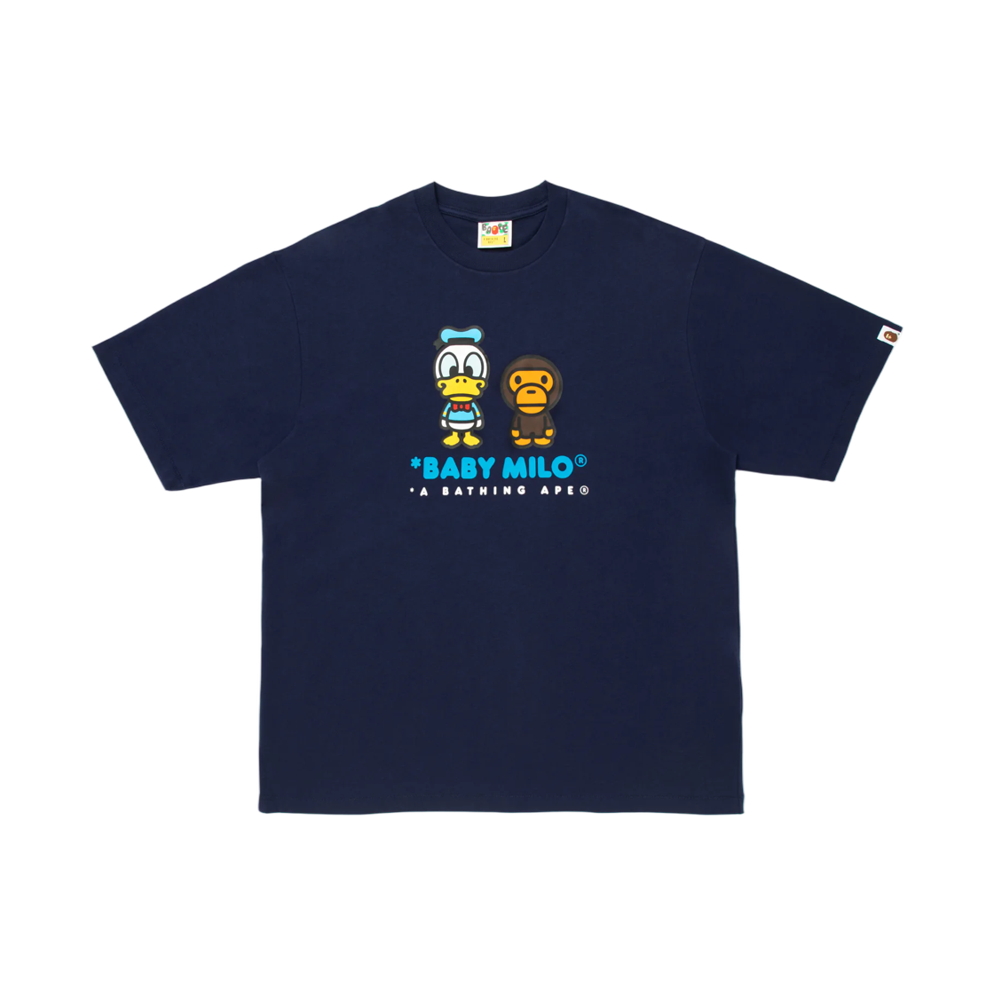 - BAPE x Disney Donald Duck Baby Milo Relaxed Fit T-Shirt Navy