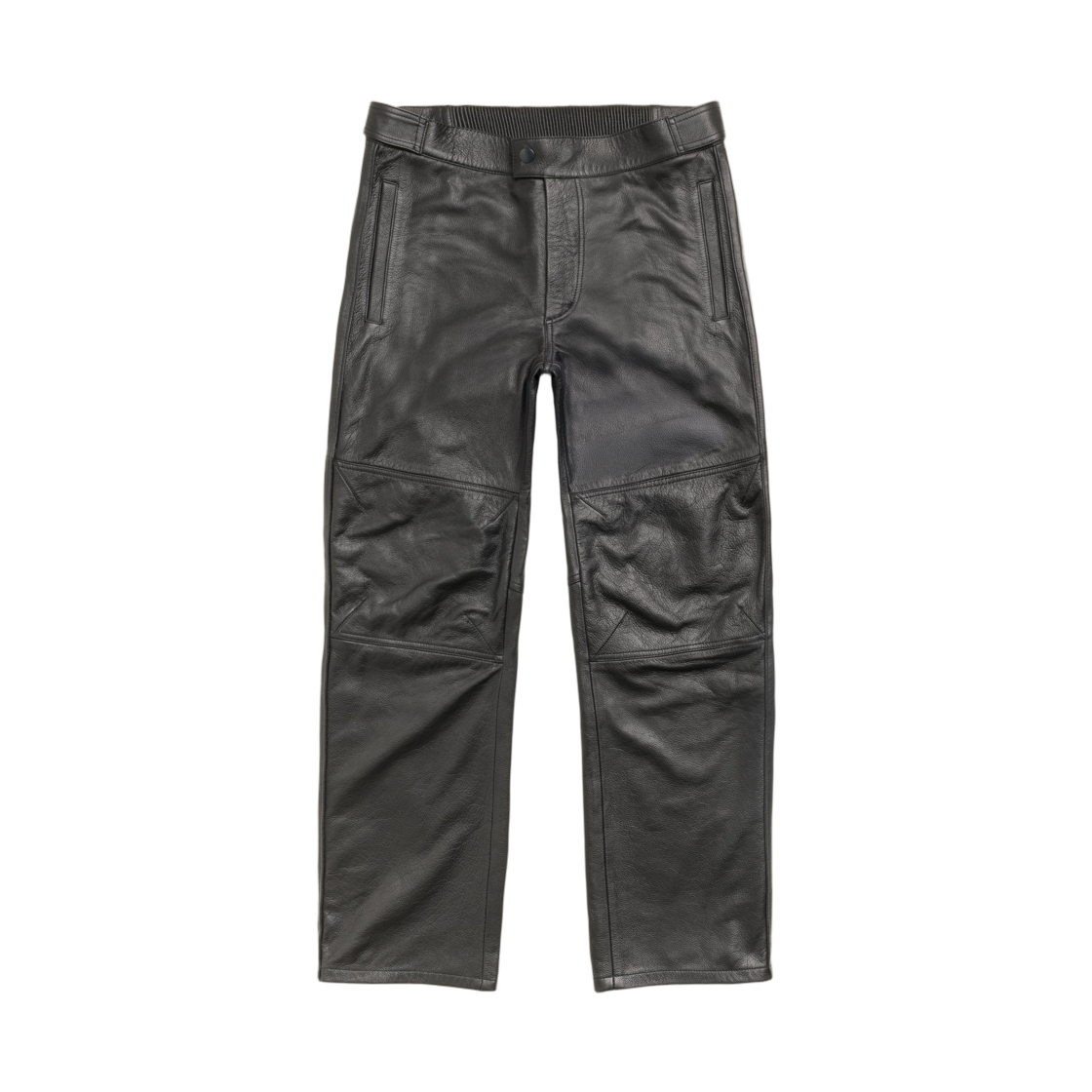 116789 Stussy Leather Moto Pants Black