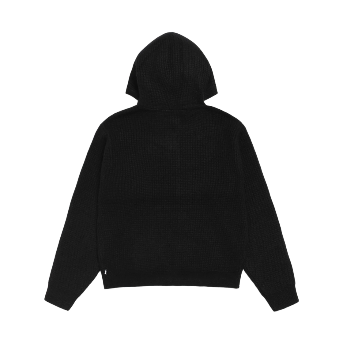 스투시 와플 캐시미어 집 후드 스웨터 블랙(Stussy Waffle Cashmere Zip Hood Sweater Black) - 2