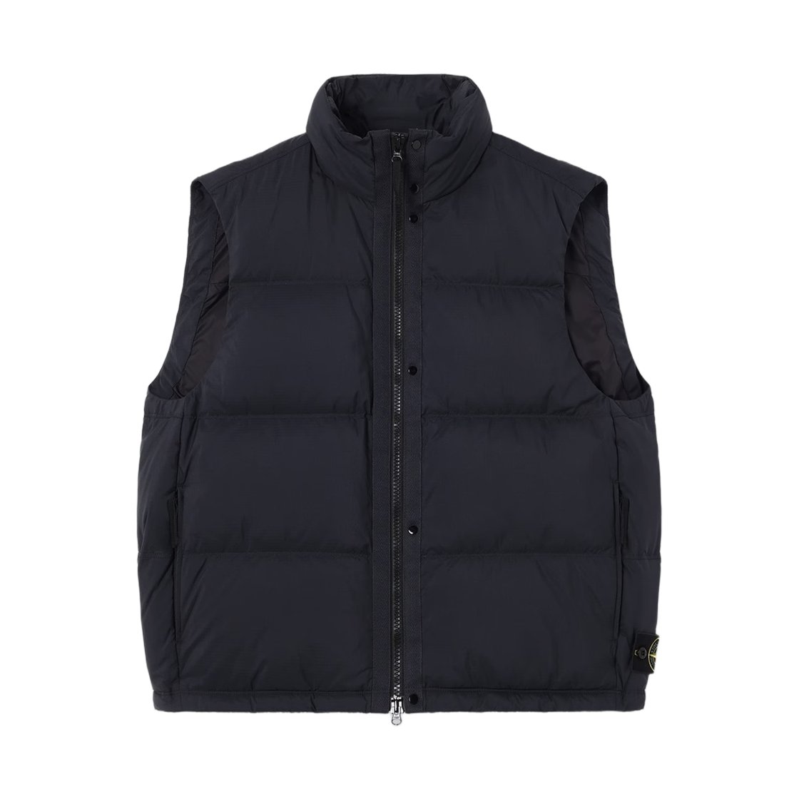 L2S15G1000-04S0483-V0020 Stone Island G100004 Matt Ripstop Cordura Advanced Fabrics Lightweight Down Vest With Zip Pockets Navy Blue - 26FW