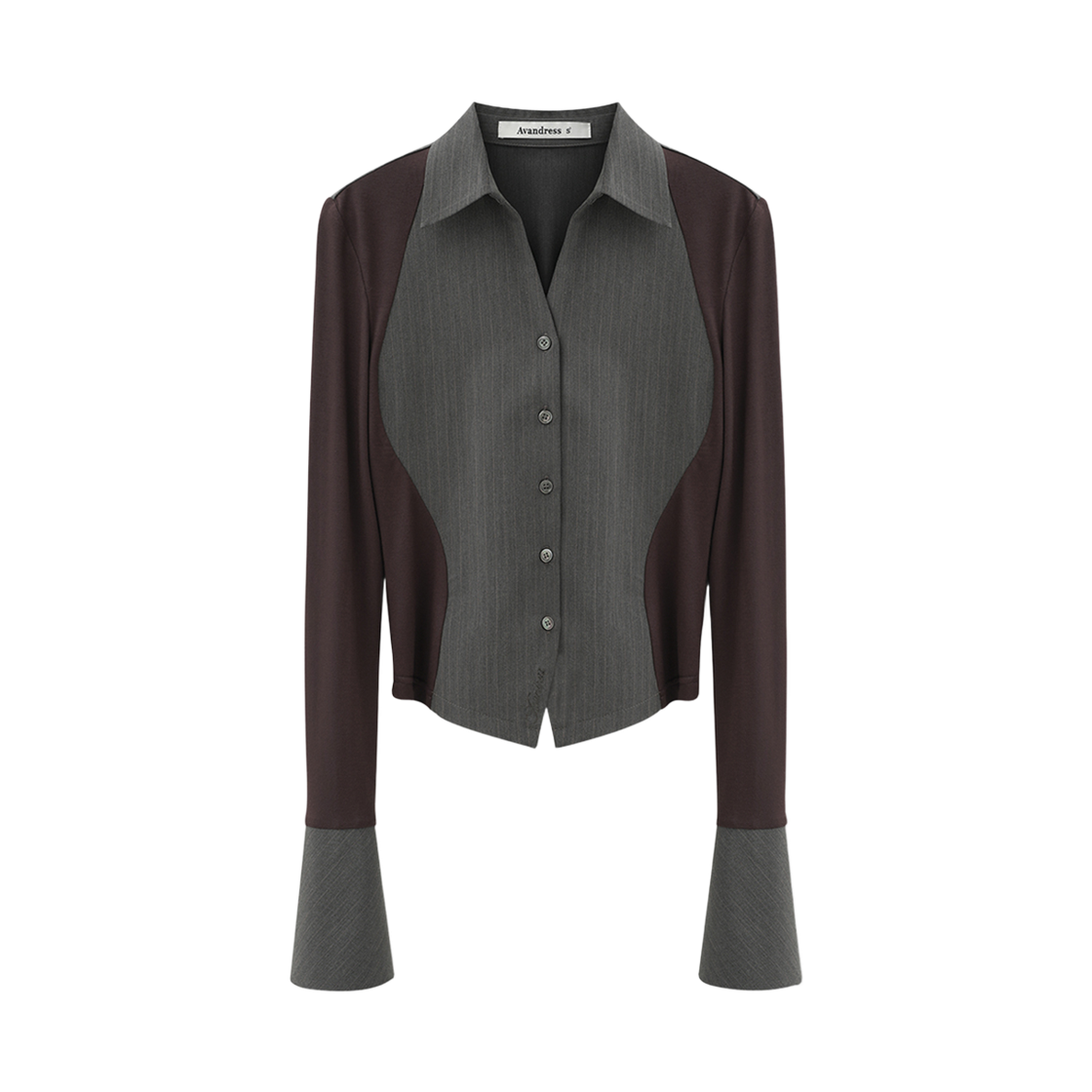 AD61SH06CH Avandress Shadow Curve Shirt Charcoal