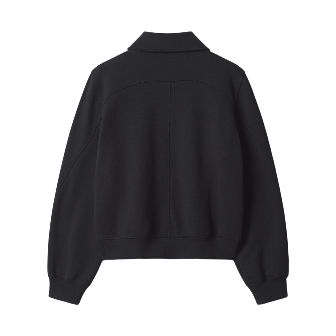 (W) 메종 키츠네 베이비 폭스 폴로 스웨트셔츠 블랙((W) Maison Kitsune Baby Fox Polo Sweatshirt Black) - 2