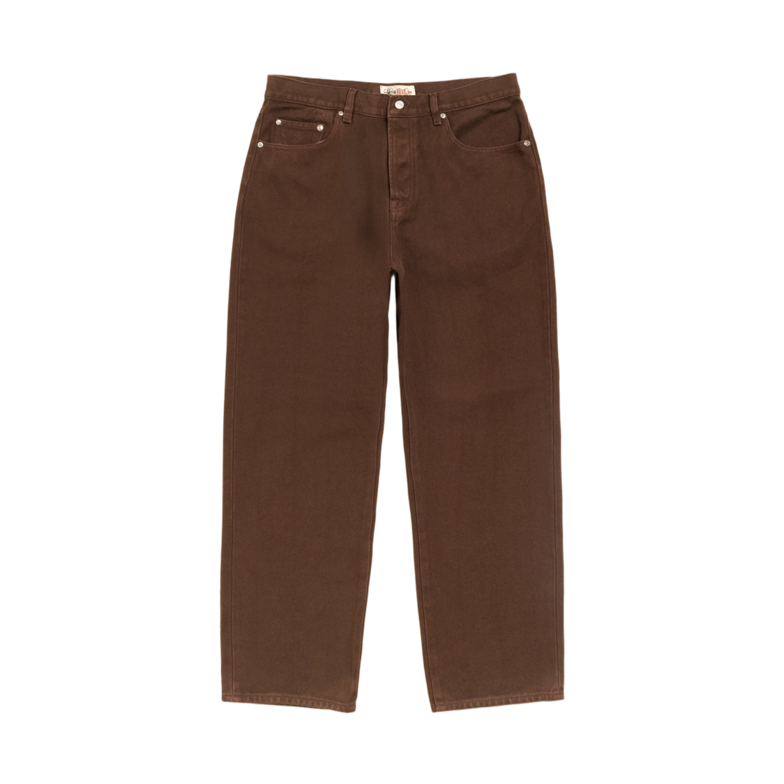 116768 Stussy Big Ol' Jean Denim Brown Chevron