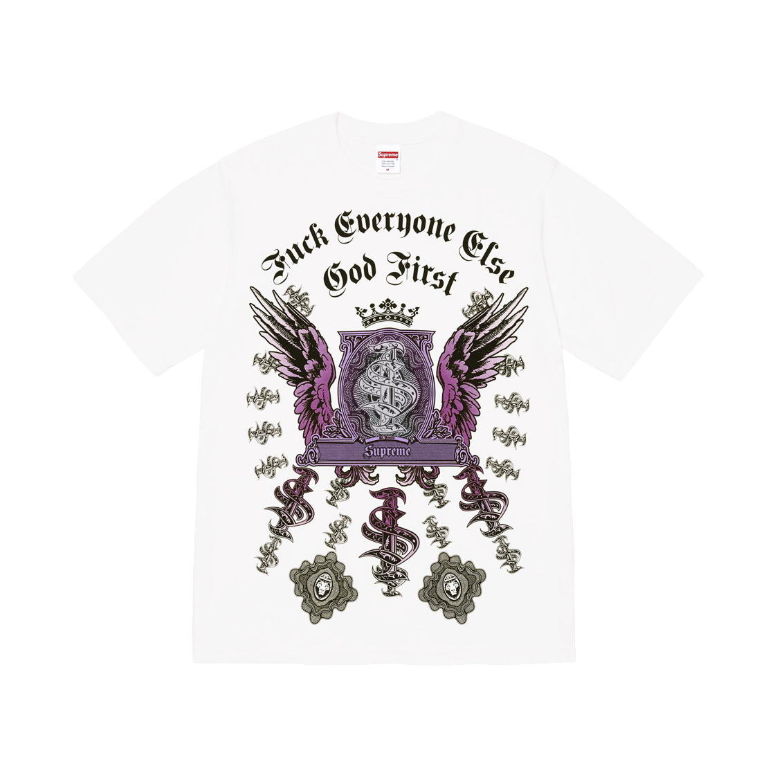 - Supreme Money T-Shirt White - 26FW