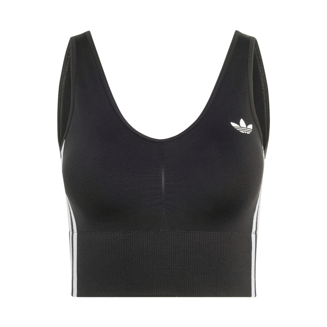 KZ4109 (W) Adidas Essential 3-Stripes Seamless Bralette Black - KR Sizing