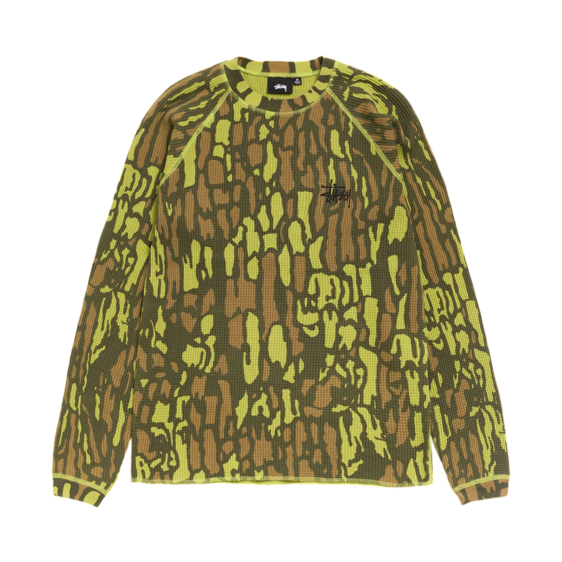 스투시 래글런 써멀 롱슬리브 크루 트리 바크 카모(Stussy Raglan Thermal LS Crew Tree Bark Camo) - 2