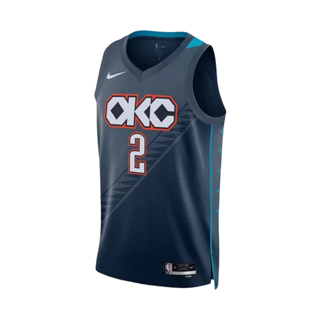 HM5990-437 Nike x Shai Gilgeous-Alexander Oklahoma City Thunder City Edition NBA Swingman Jersey Thunder Blue (HM5990-437) (Marking Ver.)
