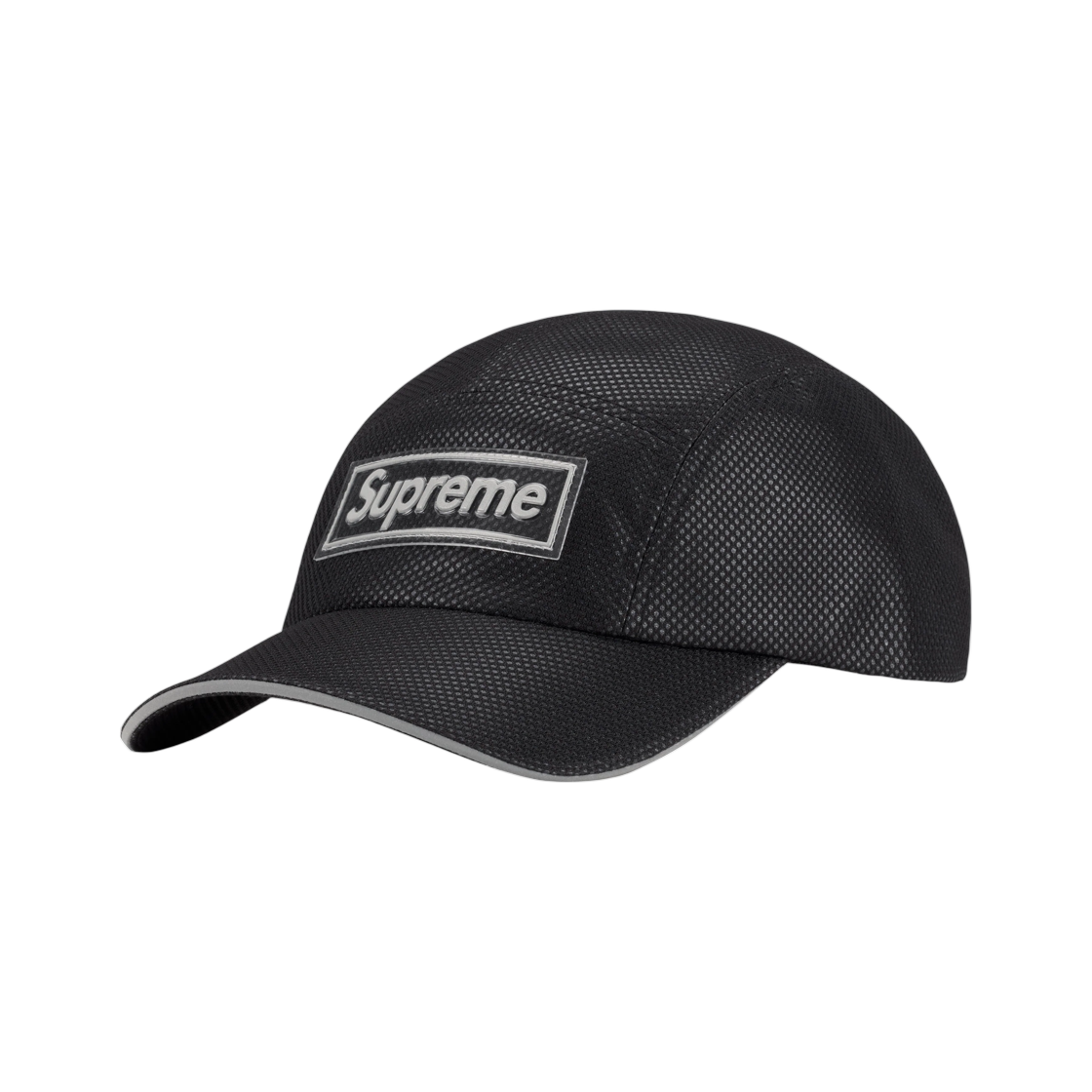 - Supreme Metallic Mesh Camp Cap Black - 26FW