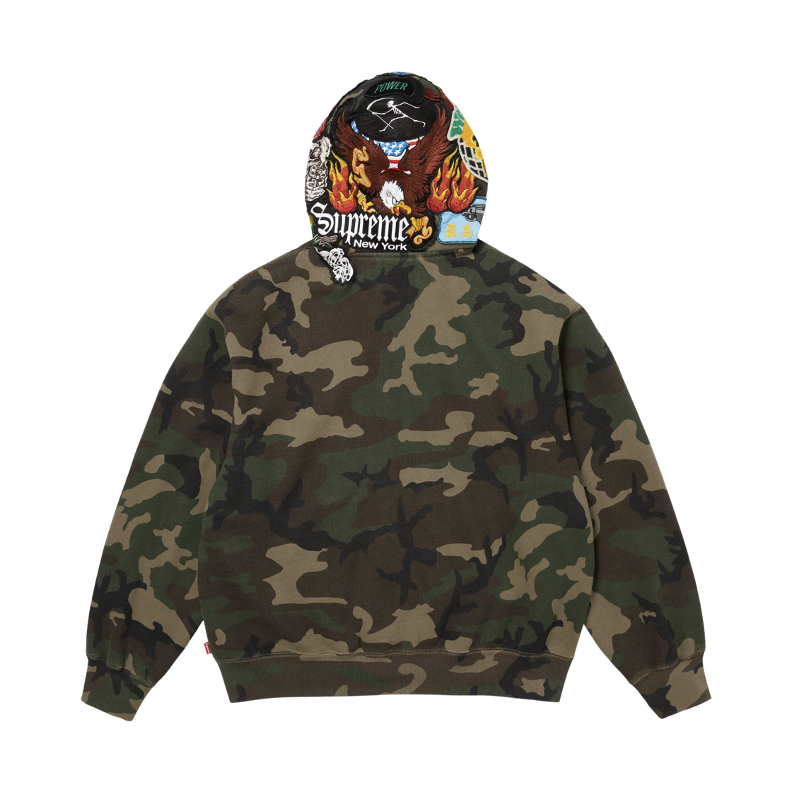 슈프림 패치스 집업 후드 스웨트셔츠 우드랜드 카모 - 26FW(Supreme Patches Zip Up Hooded Sweatshirt Woodland Camo - 26FW) - 3