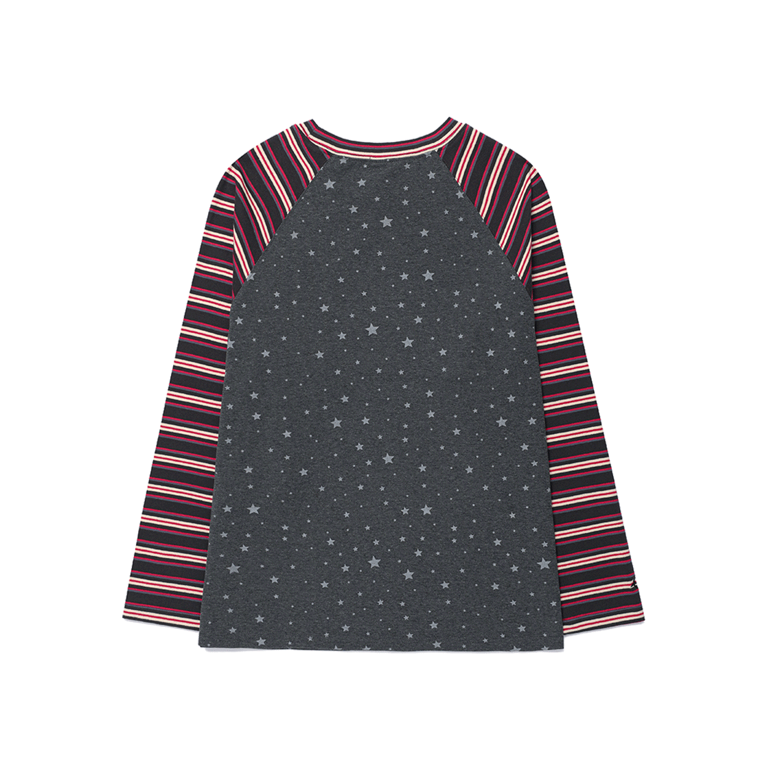 카비시 스트라이프 스타 래글런 롱슬리브 티셔츠 퍼플(CAVISH Striped Star Raglan LS Tee Purple) - 2