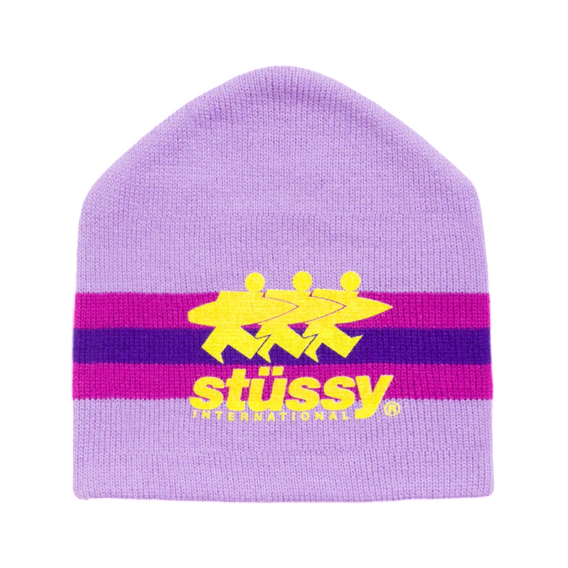 1321276 Stussy Stripe Ski Beanie Purple