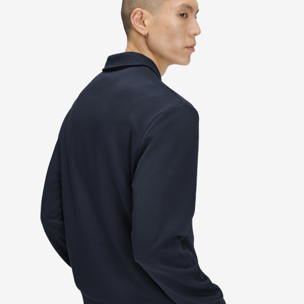 [KREAM 단독] 프레드페리 릴렉스드 하프 집 칼라 스웻셔츠 네이비 화이트([KREAM 단독] Fred Perry Relaxed Half Zip Collared Sweatshirt Navy White) - 4