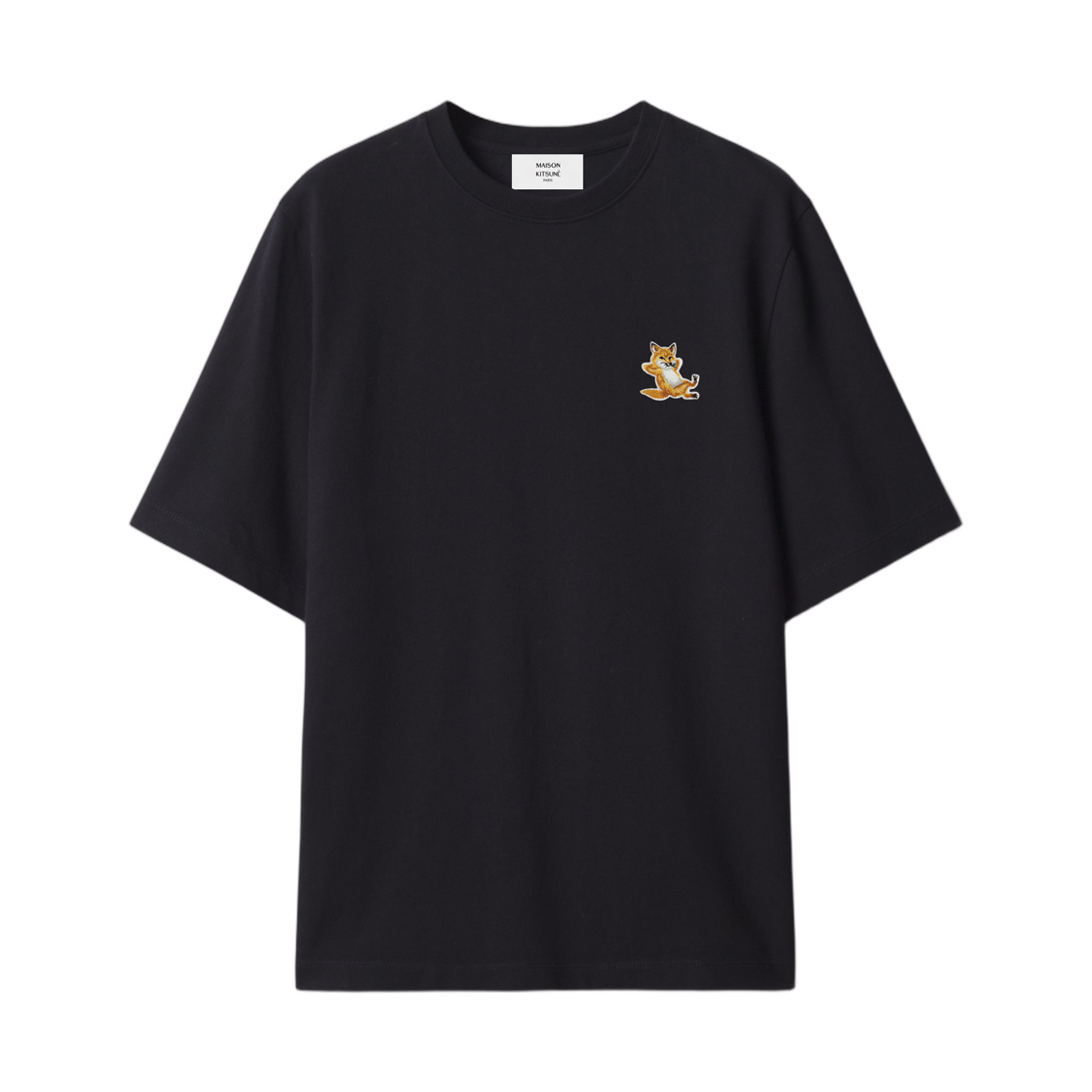 MRWJT21KJ0119-P199 (W) Maison Kitsune Chillax Fox Comfort T-Shirt Black