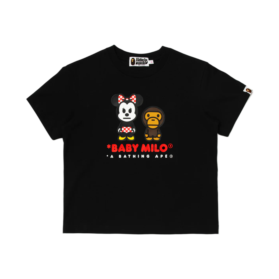 - (W) BAPE x Disney Minnie Mouse Baby Milo Mini T-Shirt Black