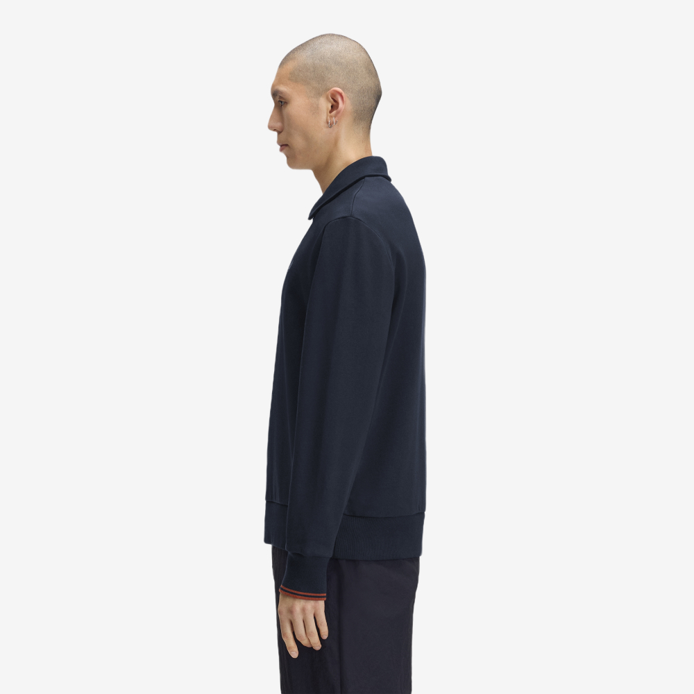 [KREAM 단독] 프레드페리 릴렉스드 하프 집 칼라 스웻셔츠 네이비 화이트([KREAM 단독] Fred Perry Relaxed Half Zip Collared Sweatshirt Navy White) - 3