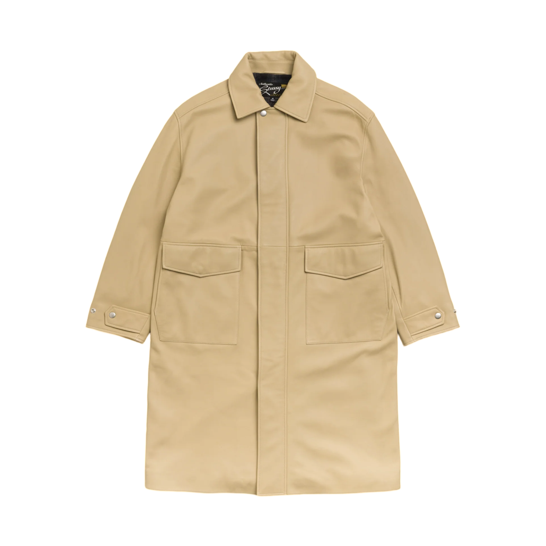 115970 Stussy Leather Duster Sand