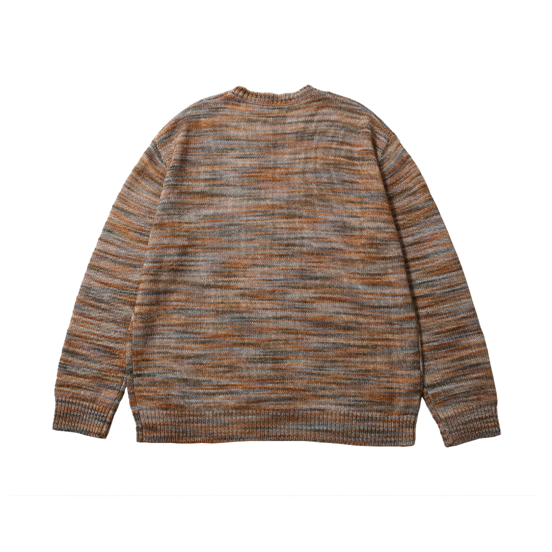 해브오프듀티 믹스드 라운드 넥 니트 마호가니(HAVEOFFDUTY Mixed Round Neck Knit Mahogani) - 2