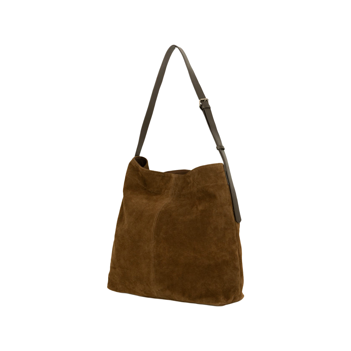 M25B-SD103-CM-999 MAZIUNTITLED Suede Nook Bag Camel