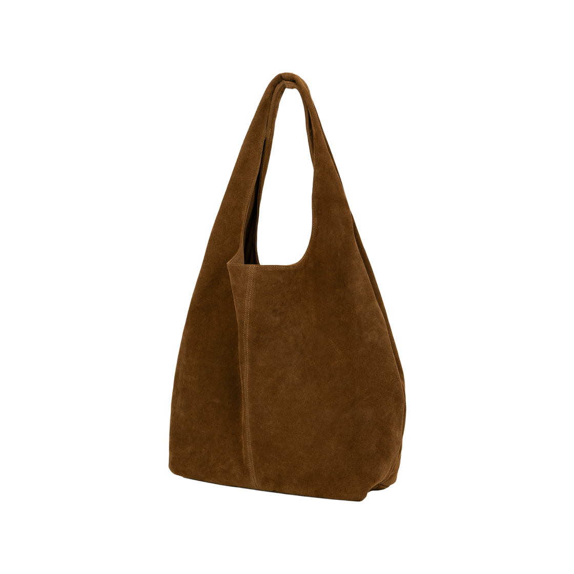 M25B-SD102-CM-999 MAZIUNTITLED Suede Flow Bag Camel