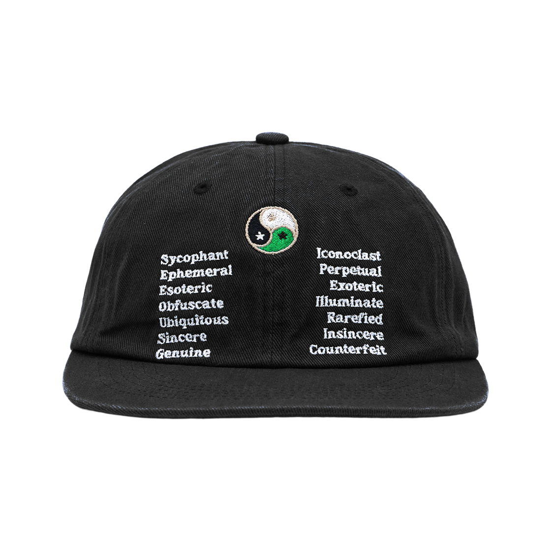 패슬 음양 워시드 캡 블랙(FASTLE Yin Yang Washed Cap Black)