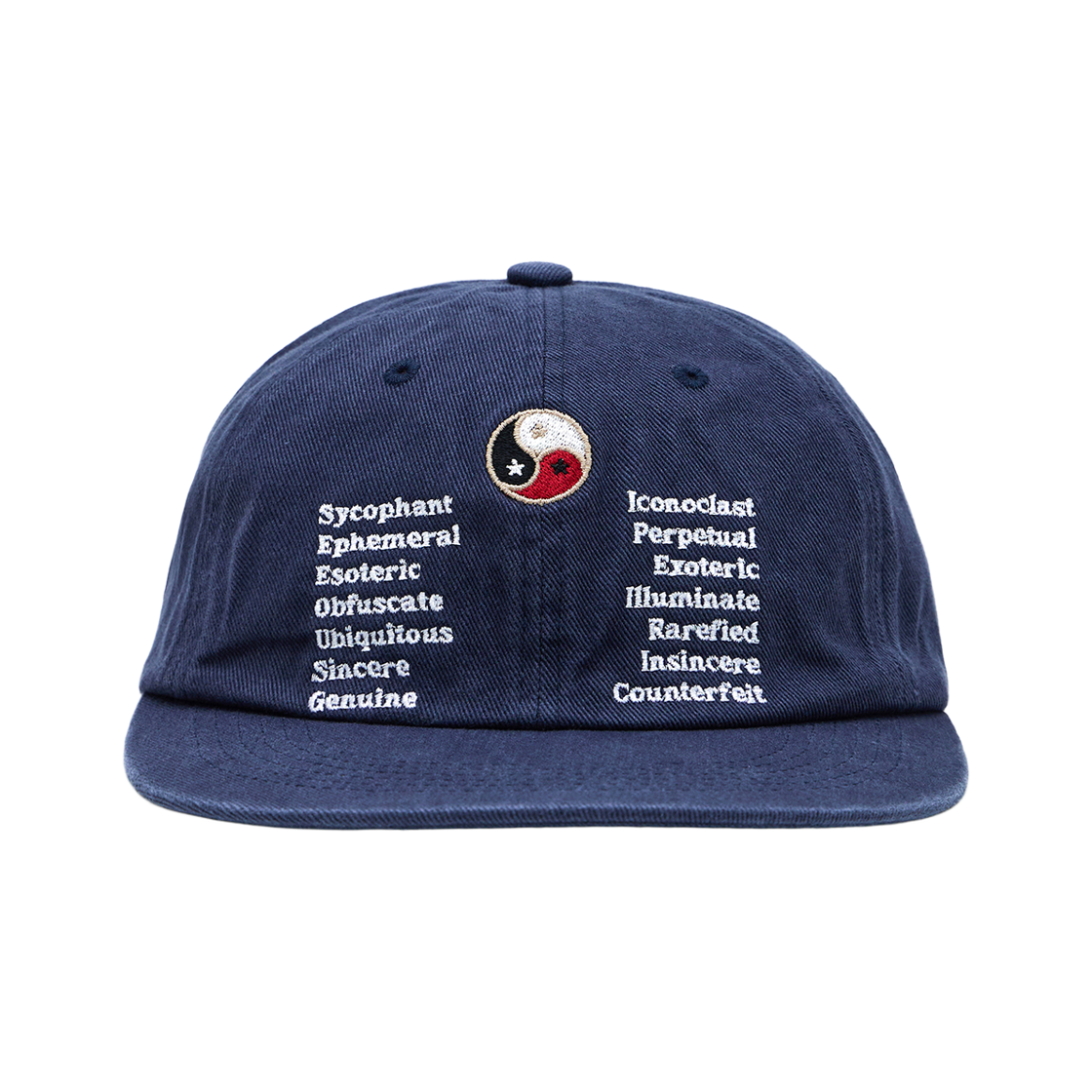 패슬 음양 워시드 캡 네이비(FASTLE Yin Yang Washed Cap Navy)