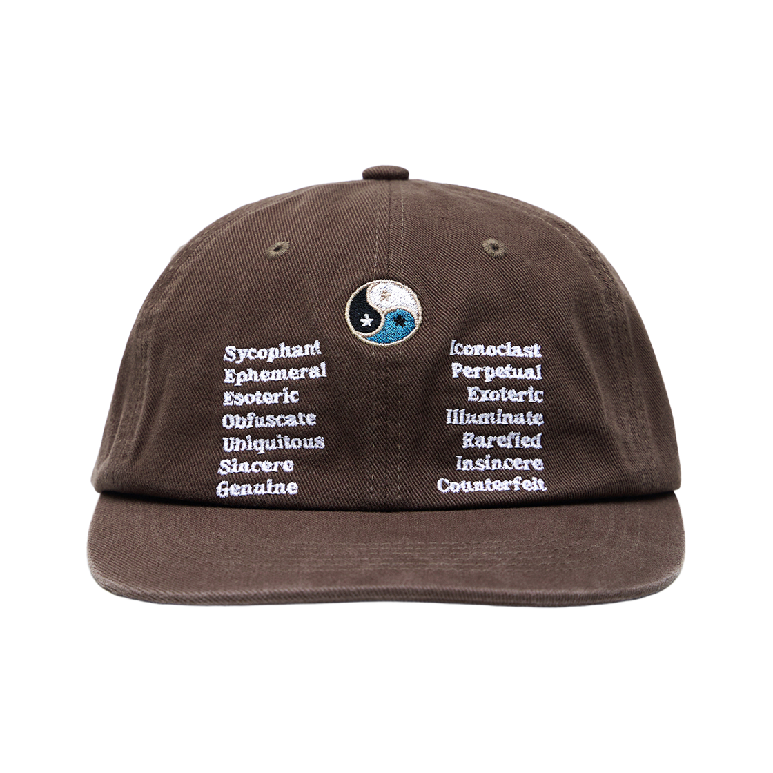 패슬 음양 워시드 캡 브라운(FASTLE Yin Yang Washed Cap Brown)