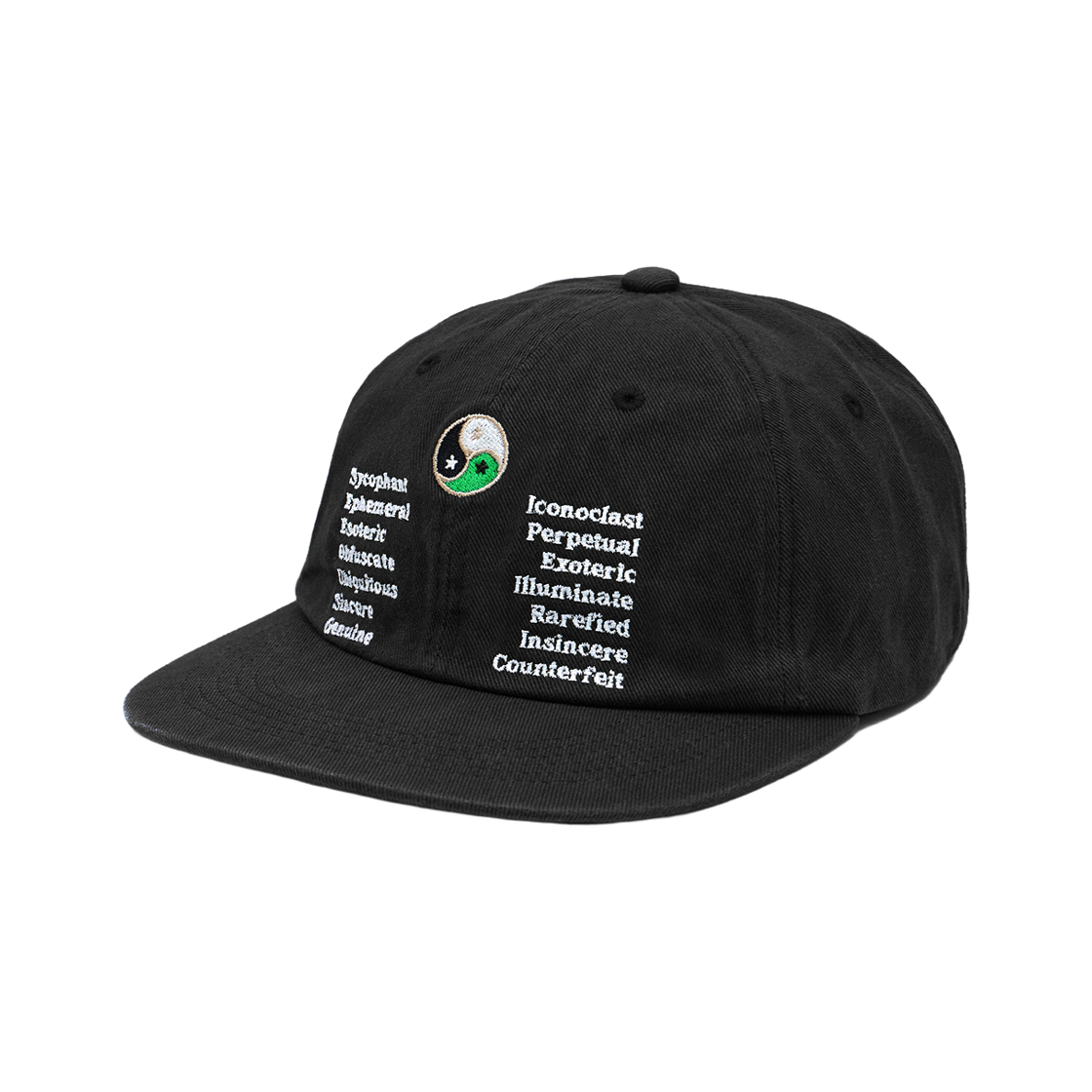 패슬 음양 워시드 캡 블랙(FASTLE Yin Yang Washed Cap Black) - 2