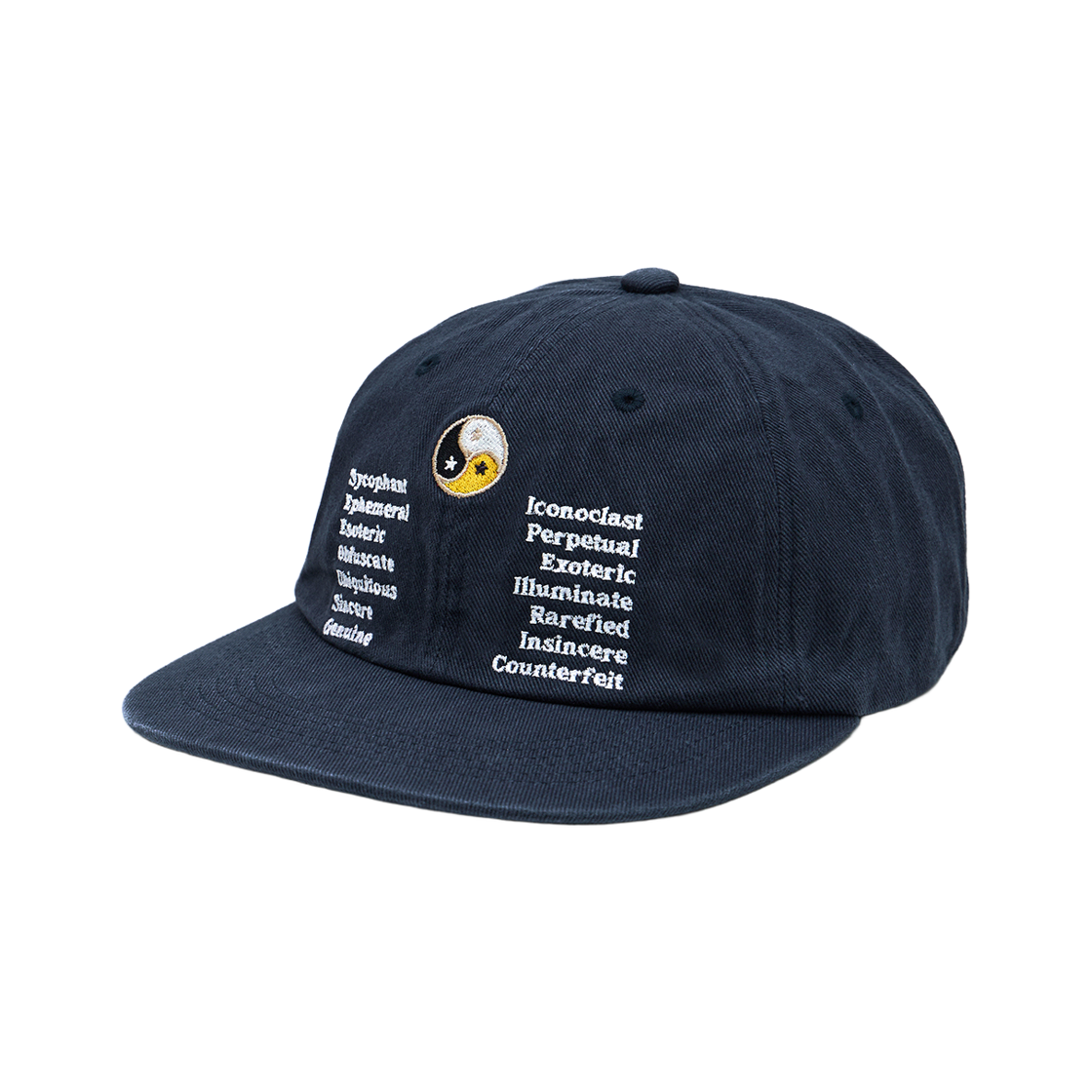 패슬 음양 워시드 캡 다크 네이비(FASTLE Yin Yang Washed Cap Dark Navy) - 2