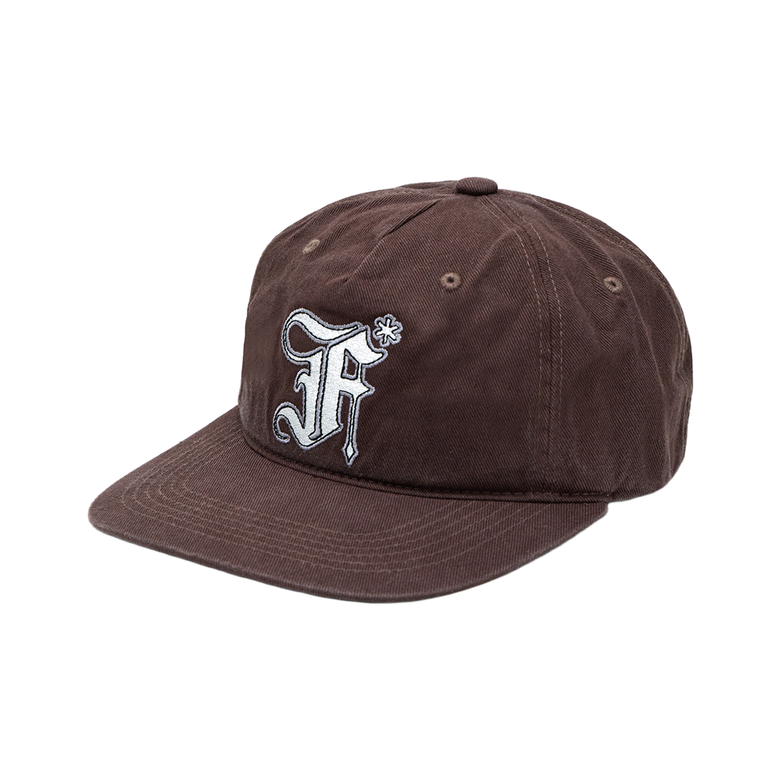 패슬 올드 에프 5패널 워시드 캡 브라운(FASTLE Old F 5Panel Washed Cap Brown) - 2