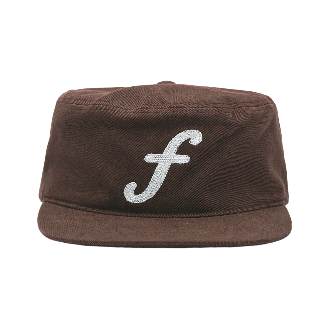 FASCAP20 FASTLE F Logo Pillbox Washed Cap Brown